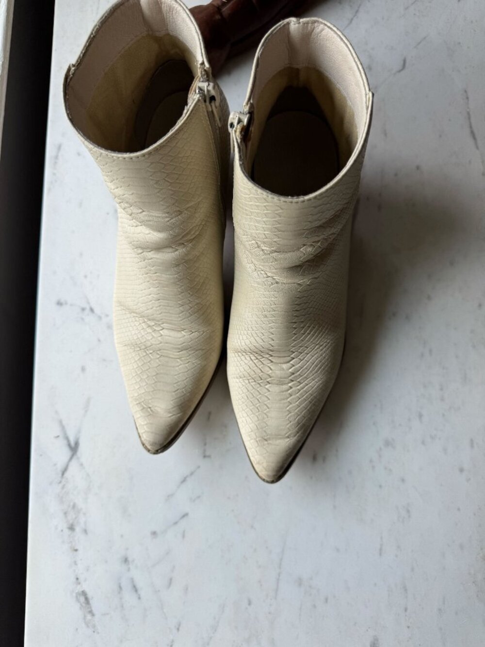 Matisse Caty Ankle Boot White Croc - Picture 5 of 6